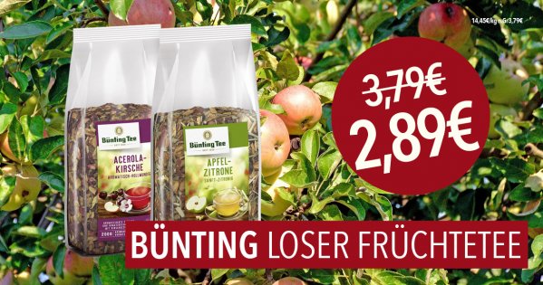 Bünting Loser Früchtetee für 2,89€ statt 3,79€ | © Bünting Loser Früchtetee für 2,89€ statt 3,79€