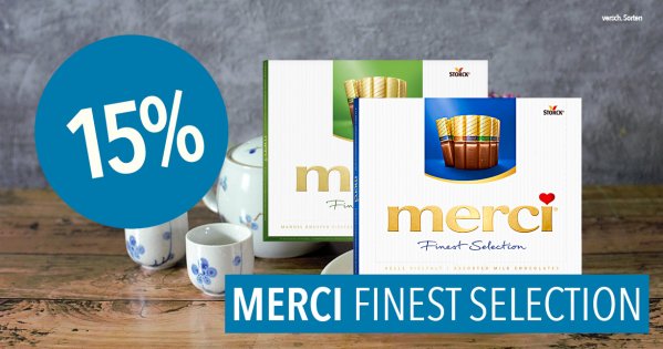 15 % auf Merci finest collection  | © 15 % auf Merci finest collection 