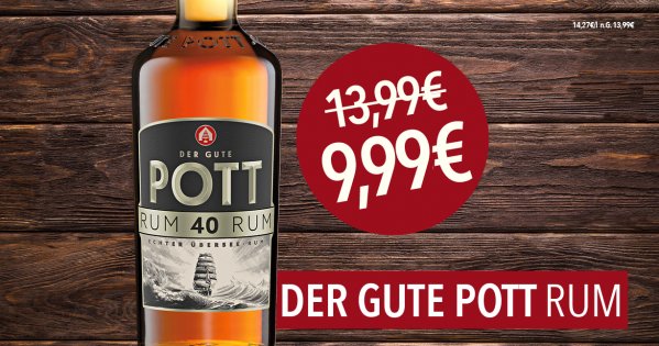Der gute Pott Rum für 9,99€ statt 13,99€ | © Der gute Pott Rum für 9,99€ statt 13,99€